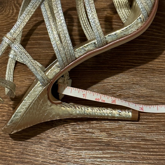 Caparros Silver and Gold Strappy Heels-Never Worn - Picture 6 of 7